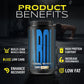 Anabolix Primal whey protein banana 1kg tub with product benefits icons for muscle growth and recovery