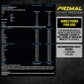 Anabolix Primal whey protein supplement facts panel with amino acids profile and usage directions