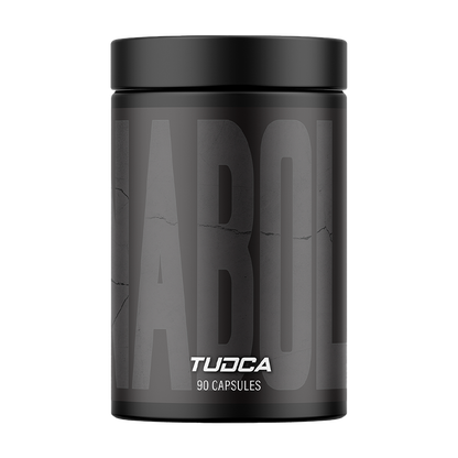 LABO liver support TUDCA formula – 90 capsules in premium black tub with modern label graphics