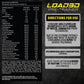 Anabolix Load3D pre-trainer supplement panel with directions, ingredients and nutrition information label