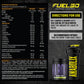 Anabolix Fuel3D splice3d amino powder 441g tub, black packaging with supplement facts panel and shaker